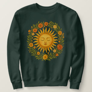 Boho Spirituelle Sonne Himmelskleidung für Hippi Sweatshirt