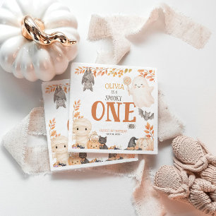 Boho Spooky One 1. Geburtstag Süßer Geist Hallowee Serviette