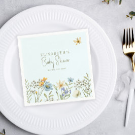 Boho spring personalisierte Babydusche Serviette