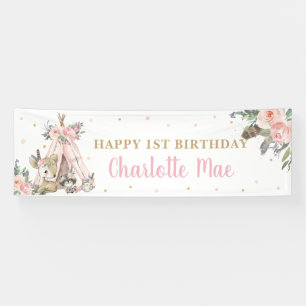 Boho-Stamm: willkommener Hintergrund Verbot von Wa Banner