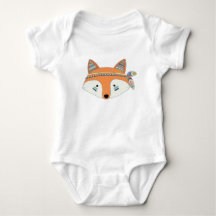 Boho Stammes- Fox-Baby-Bodysuit