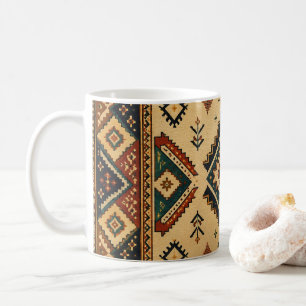 Boho-Stammes-Geometrisches Muster Kaffeetasse Ru