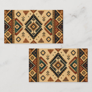 Boho-Stammes-Geometrisches Muster Visitenkarte R