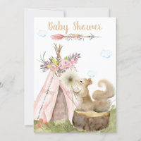 *~* Boho Stammesteepee Eichhörnchen Wald Wald