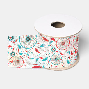 Boho-Stammfeder-Traumfänger-Hochzeit Ripsband