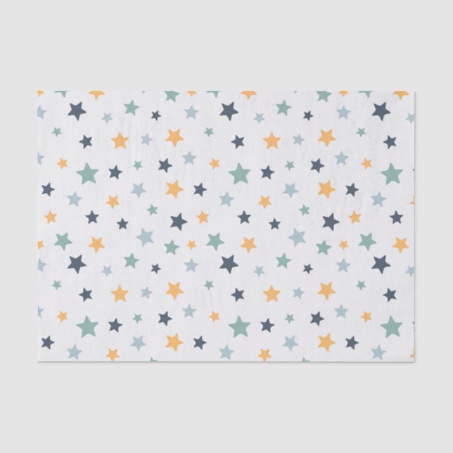 Boho Star Pattern Seidenpapier (Vorderseite)