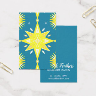 Boho Stars Earring Necklace Juwelier Display Card
