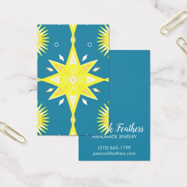Boho Stars Earring Necklace Juwelier Display Card (Büro)