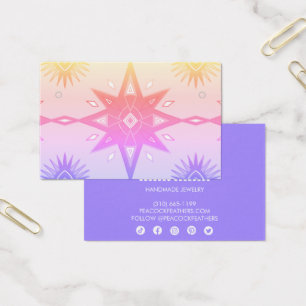 Boho Stars Earring Necklace Juwelier Display Card