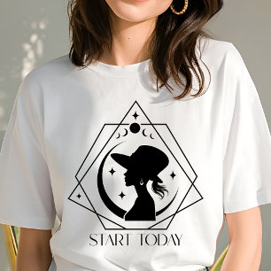 Boho Start Heute Geometrische Frau Inspirierend Tri-Blend Shirt