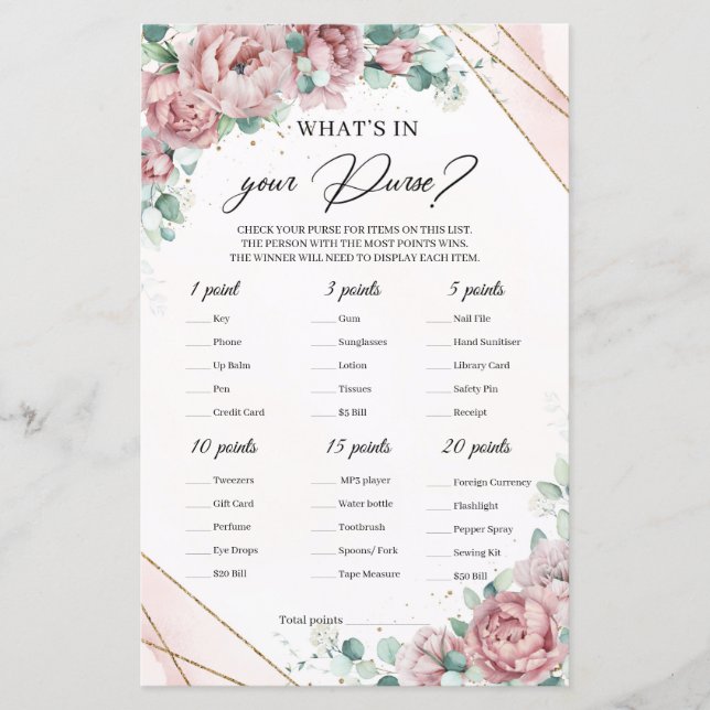 Boho staubige rosa Blüte Was in Dein Handspiel ist (Vorderseite)