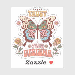 Boho Sticker, Vertraue deinen Visionen Aufkleber