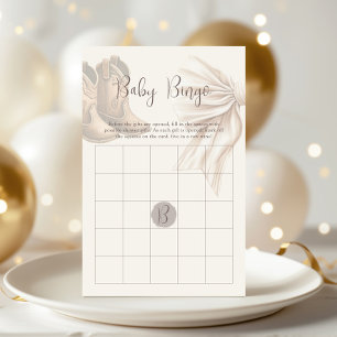 Boho Stiefel oder Bows Gender Reveal Bingo Game