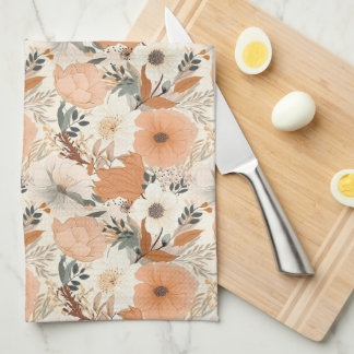 Boho Stil Blume Muster hellen Farben Geschirrtuch