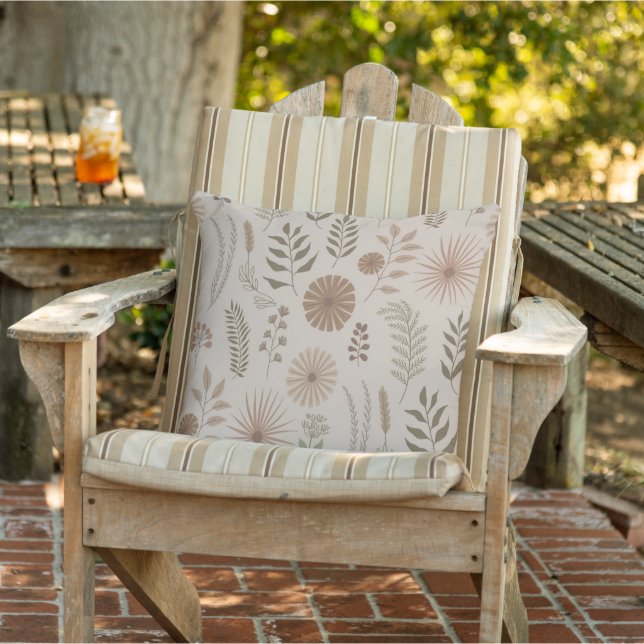 Boho-Stil für botanische Elemente Kissen (Stuhl )