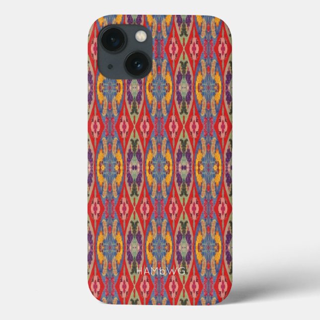 Boho Stil iPhone Case von HAMbyWG (Rückseite)