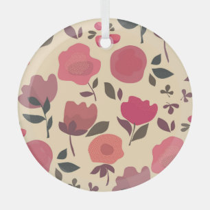 Boho Stil Staub floral Muster. Ornament Aus Glas