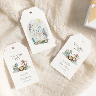 Boho Storybook Dragon Baby Dusche Vielen Dank Geschenkanhänger