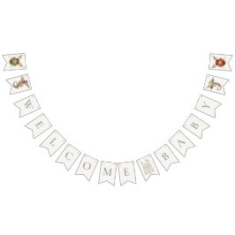 Boho Storybook Dragon Baby Dusche Willkommen Wimpelkette