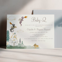 Boho Storybook Dragon Baby-Q GRILLEN Baby Shower