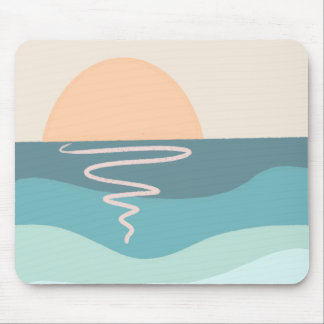 Boho-Strand-Sonnenuntergang-Mauspad Mousepad