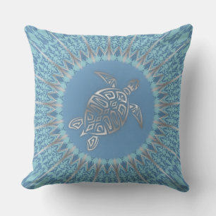 Boho-Strand-Themen-Schildkröte Kissen