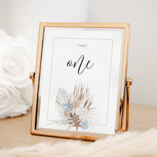 Boho-Strandtischnummer Poster