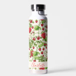 Boho Strawberry Fruit Greenery Personalisierter Na Trinkflasche<br><div class="desc">Sippen Sie stilvoll mit dieser Boho Strawberry Fruit Greenery Wasserflasche, personalisiert mit Ihrem Namen! Dieses Design verbindet saftige Erdbeeren mit üppiger Vegetation und bringt eine frische und skurrile Touch in Ihren Alltag. Diese Wasserflasche ist perfekt für Naturliebhaber und Liebhaber einer boho-Ästhetik geeignet und kombiniert Funktionalität mit einem personalisierten Flair. Ob...</div>