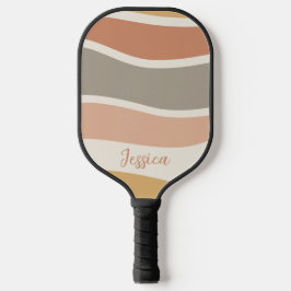 Boho Strip Pattern Individuelle Name Pickleball Pa Pickleball Schläger