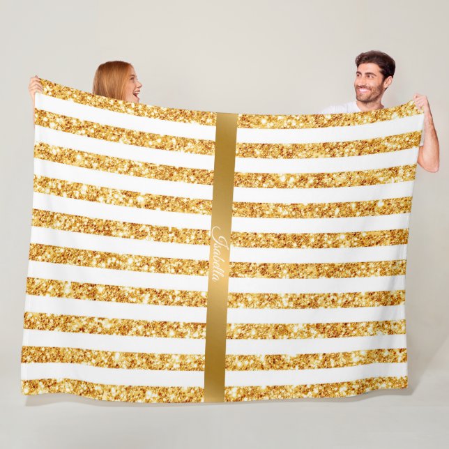 Boho Stripes Collection für den vertikalen Glitzer Fleecedecke (Beispiel)