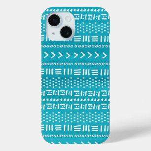 Boho Stripes Muster Türkis Blau Case-Mate iPhone Hülle