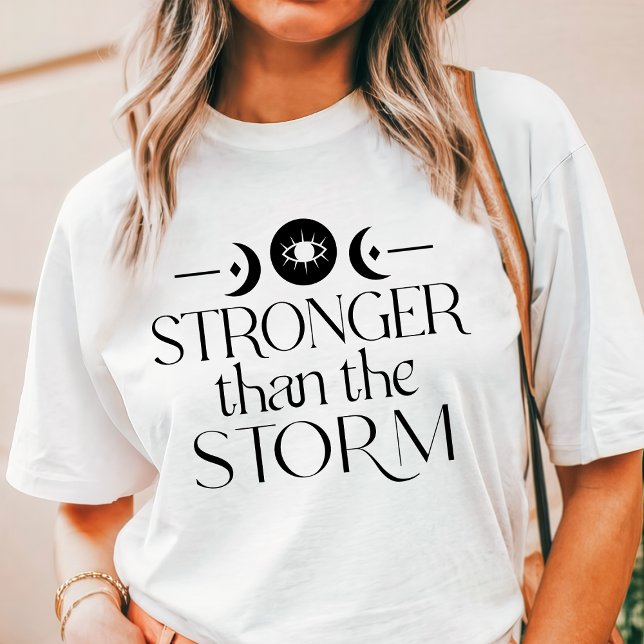 Boho Stronger als der stürmische Halbmond Tri-Blend Shirt (Von Creator hochgeladen)