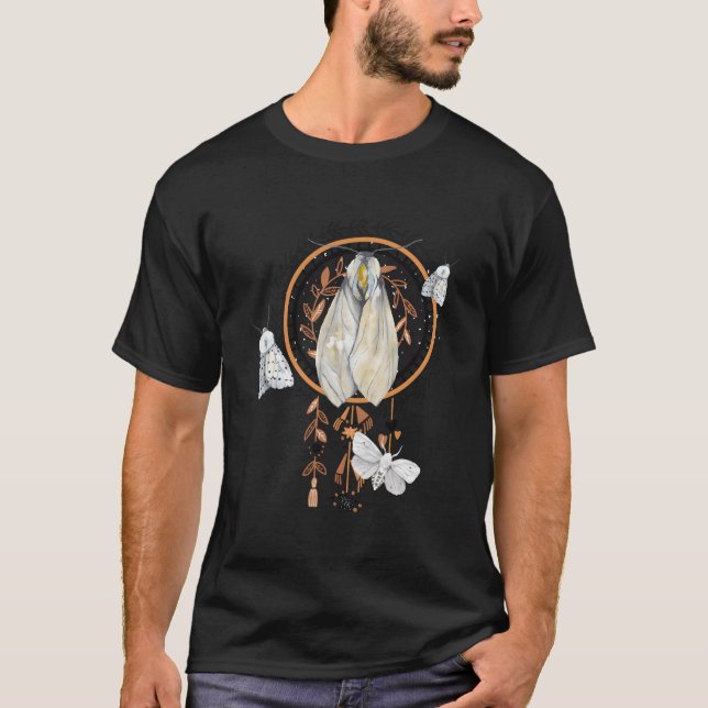 Boho Style Alchemy Mystic Butterfly Moth T-Shirt (Vorderseite)