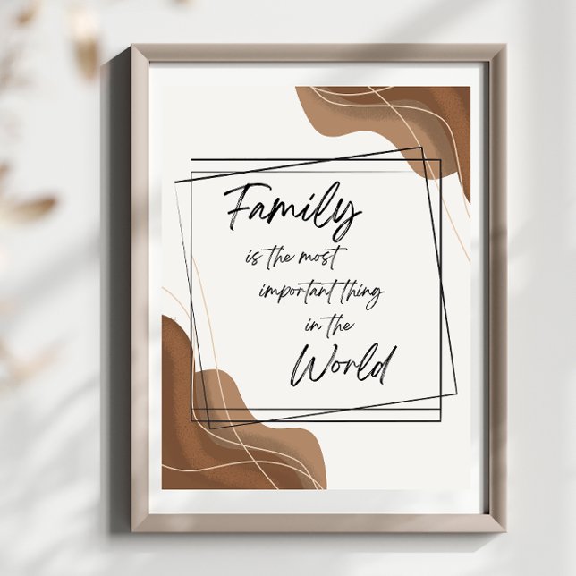 Boho Style Art Familie ist die wichtigste Sache Poster (Von Creator hochgeladen)