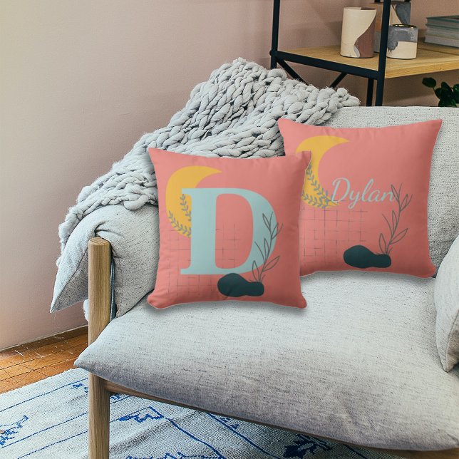 Boho Style Custom Monogram und Name Kissen (Von Creator hochgeladen)