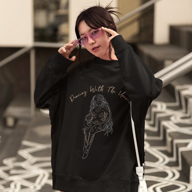 Boho Style - Flüstern des Universums Sweatshirt (Von Creator hochgeladen)