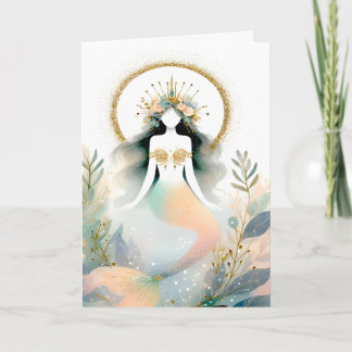 Boho Style Mermaid Card Karte