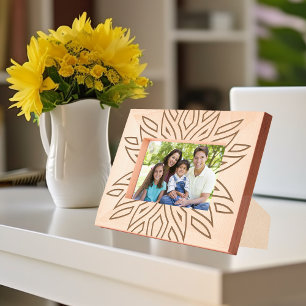 Boho Style Muster Etted Picture Frame Geätzte Rahmen