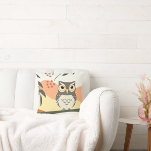 Boho Style Owl Design Pilze Kissen