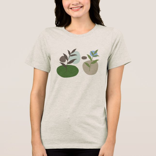 Boho Style T-Shirt – Bohemian Grafik-T-Shirt koste Tri-Blend Shirt (Vorderseite)