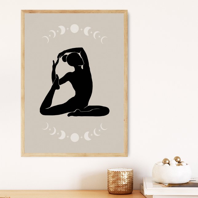 Boho Style Yoga Pose Yoga Poster (Von Creator hochgeladen)
