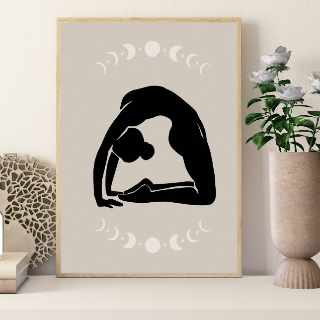 Boho Style Yoga Pose Yoga Poster (Von Creator hochgeladen)