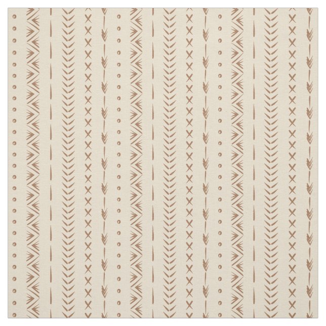Boho Südwest-Geometrischer Streifen Warm Neutral Stoff (Muster)