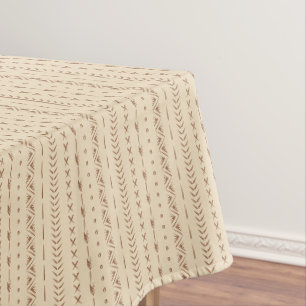 Boho Südwest-Geometrischer Streifen Warm Neutral Tischdecke