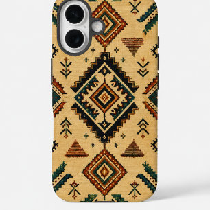 Boho Südwestlicher Stammes-Geometrischer Muster-Ha iPhone 16 Hülle