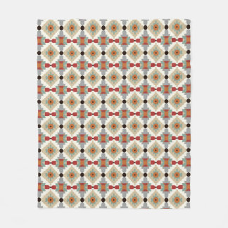 Boho-Südwestliches geometrisches Fliesenmuster Fleecedecke