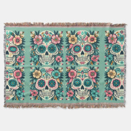 Boho SugarSkulls Decke