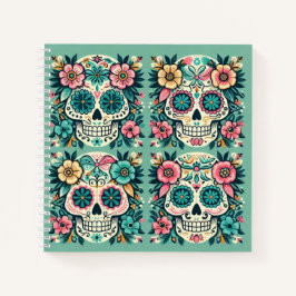 Boho SugarSkulls Notizbuch