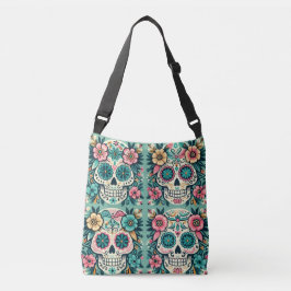 Boho SugarSkulls Tragetaschen Mit Langen Trägern