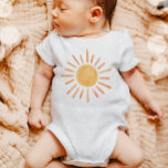 Boho Sun 1. Geburtstag Erste Reise Kleiner Sonnens Baby Strampler<br><div class="desc">Eine wunderbare Ergänzung zu Ihrem Party! Boho Sun / Sunshine Thema.</div>